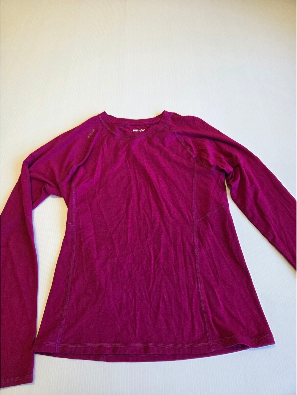RLX Ralph Lauren Women's Long Sleeve Performance Shirt Size S Purple